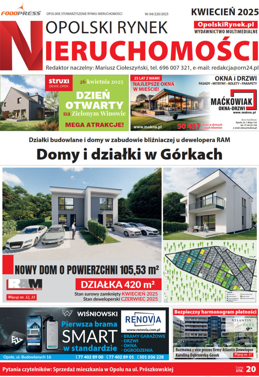 Opolski Rynek Nieruchomości - aktualne wydanie